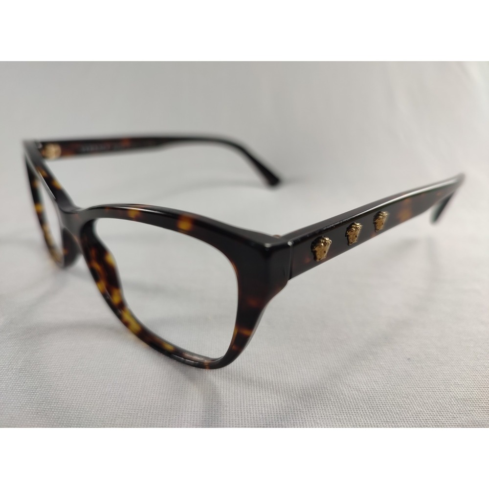 Versace MOD 3249 108 Tortoise Havana Cat Eye Eyeglass Frames 54-16-140 Italy